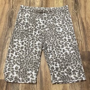 Leopard biker shorts